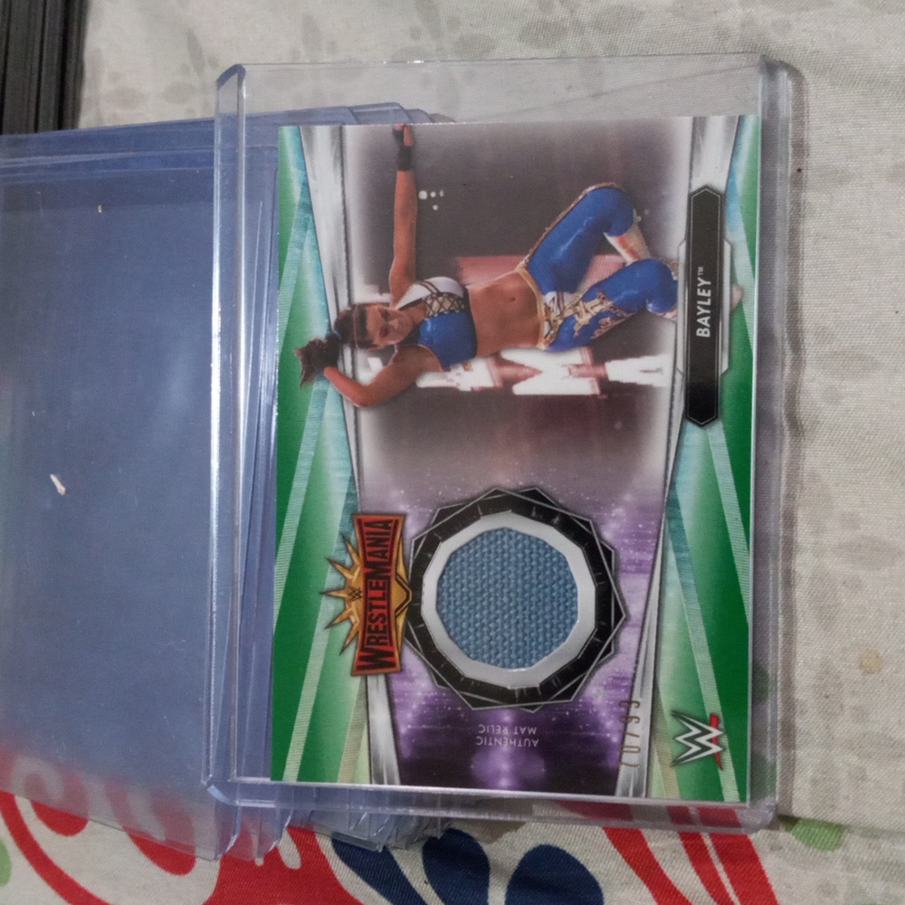 2021 WWE Event-used mat relic Non-sports card of BAYLEY.